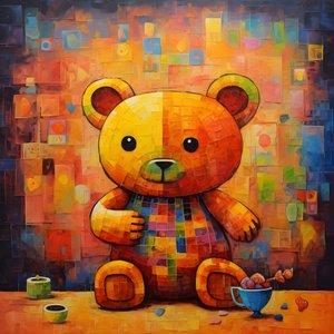Teddybär und Honigtopf 4