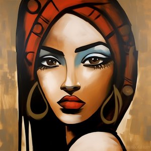 Afrikanische Frau 2