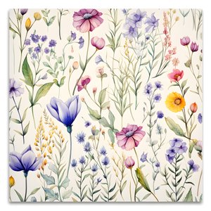 Aquarell Boho Blumenwiesen 4