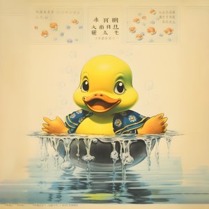 Trendiges Gummiente Werbeplakat - The Yellow