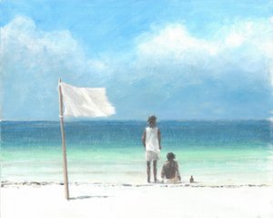 Jungen am Strand, Kenia
