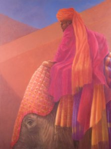 Mahout und Elefant