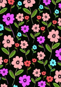Retro-Blumenmuster