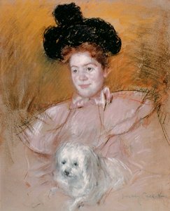 Frau mit einem Hund