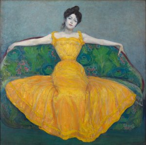 Dame in Gelb, 1899