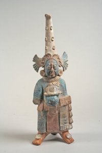 Kostümierte Figur aus Mexiko, 7.-8. Jahrhundert