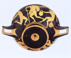 Attische rotfigurige Kylix, 500-480 v. Chr. (Keramik)