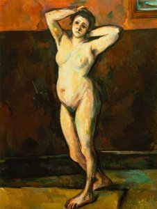 Stehende nackte Frau