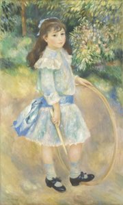 Mädchen mit einem Reifen, 1885