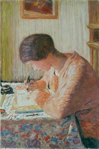 Frau beim Schreiben