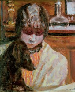 Frau mit Hund, ca. 1913