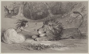 Una und der Löwe (Aquatinta)