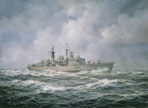 H.M.S. Exeter auf See