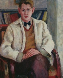 Junger Junge mit weißem Blazer