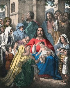 Christus segnet die kleinen Kinder