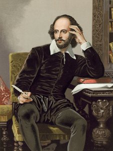 William Shakespeare, schreibend