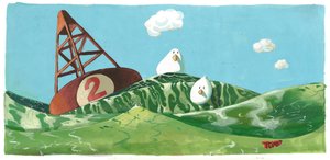 Vögel Boje Welle