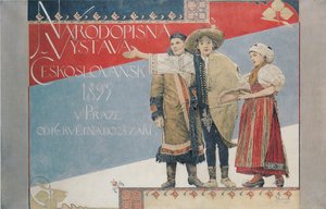 Plakat für die ethnografische Ausstellung, 1894