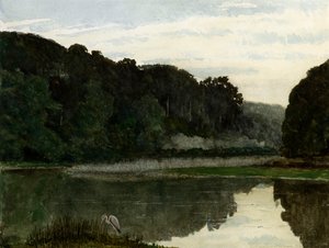 Landschaft mit Reiher, 1868