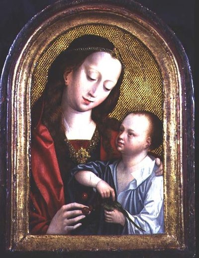 Madonna mit Kind von (studio) Master of the Magdalene Altarpiece