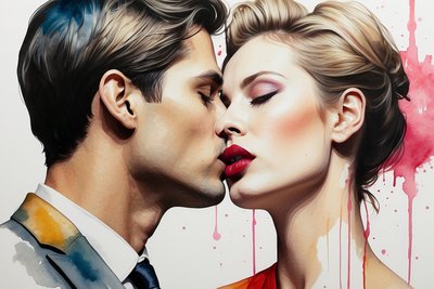 Pop-Art-Kuss W51 von Mario Witt