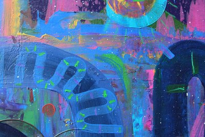 Weg des Bewusstseins Detail von Emilie Csapo Ertl