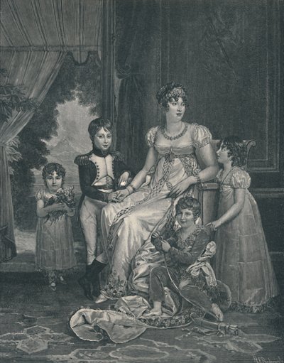 Marie-Annunciade-Caroline Bonaparte, um 1810, 1896 von AE Anderson
