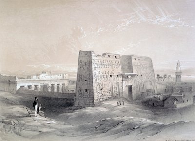Tempel von Edfu, Ägypten, 19. Jahrhundert von AR Grieve