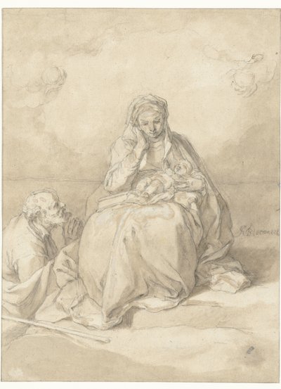 Die Heilige Familie von Abraham Bloemaert