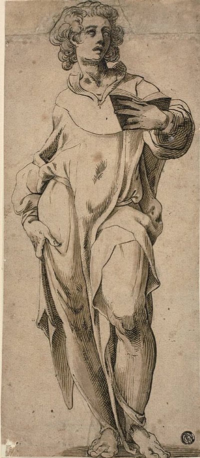 Heiliger Johannes der Evangelist von Abraham Bloemaert
