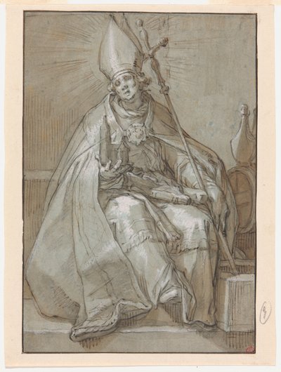 Heiliger Willibrord von Abraham Bloemaert