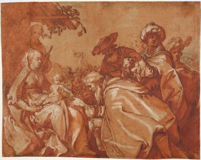 Die Anbetung der Könige, 1624 von Abraham Bloemaert