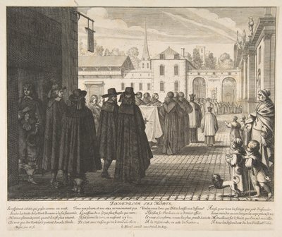 Begräbnis der Toten Enseveliir les morts von Abraham Bosse