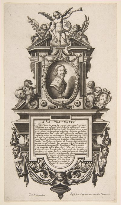 Porträt von Jacques Callot von Abraham Bosse