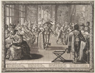Der Ball, ca. 1634 von Abraham Bosse