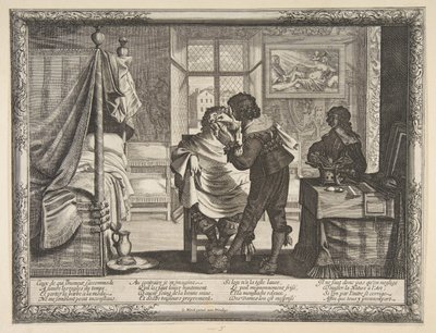 Der Barbier, ca. 1632-33 von Abraham Bosse