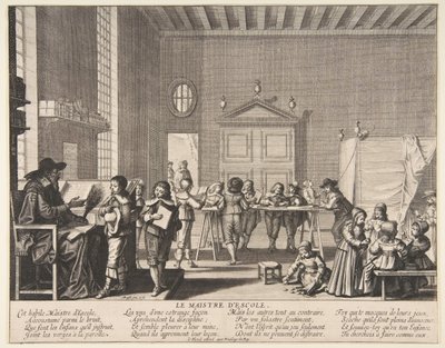 Der Schulmeister, ca. 1635-38 von Abraham Bosse