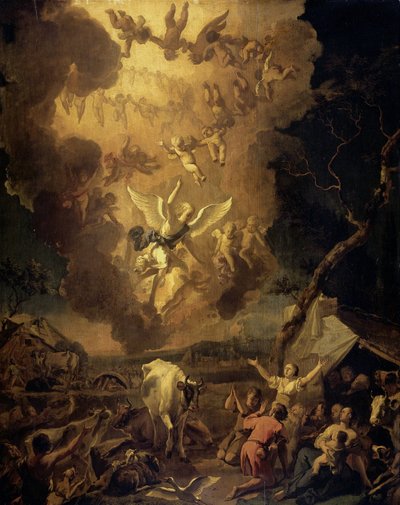 Die Verkündigung an die Hirten von Abraham Danielsz. Hondius