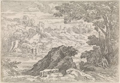 Landschaft mit Fluss von Abraham Genoels