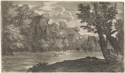 Landschaft mit Fluss von Abraham Genoels