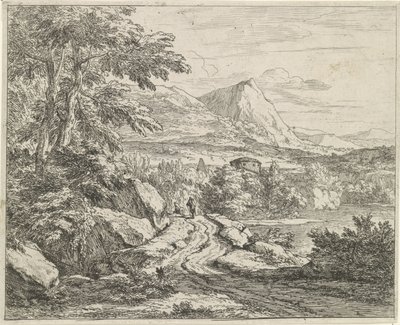 Weg entlang der Felsen
Landschaften (Serientitel) von Abraham Genoels