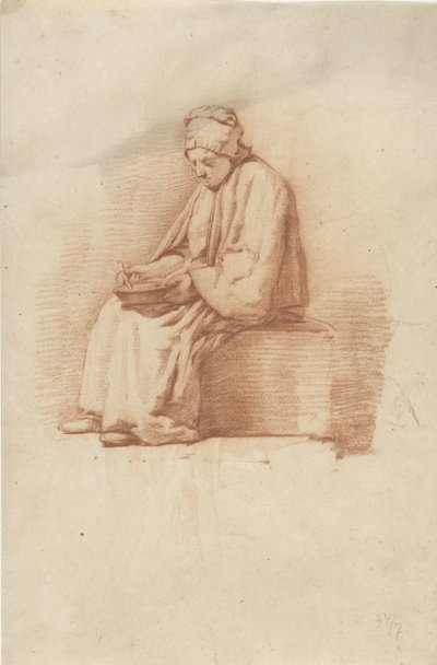 Sitzende Frau von Abraham Johannes Ruytenschildt