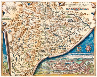 Salzburg, Österreich von Abraham Ortelius