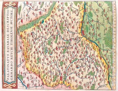 Bundesland: Bayern, Deutschland von Abraham Ortelius