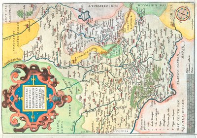 Bundesland: Nordrhein-Westfalen, Niedersachsen, Deutschland von Abraham Ortelius