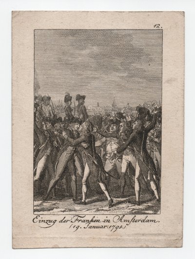 Einzug der Franken in Amsterdam von Abraham Wolfgang Küffner