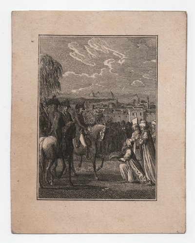 Napoleon in Ägypten, ca. 1795 (Stich) von Abraham Wolfgang Küffner