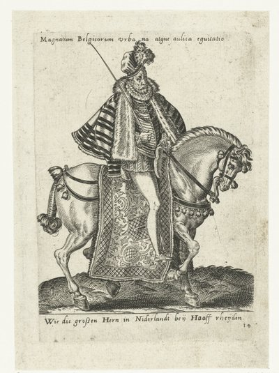 Niederländischer Herr zu Pferd von Abraham de Bruyn (attributed to)