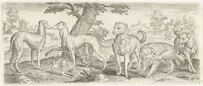 Hunde von Abraham de Bruyn (possibly)