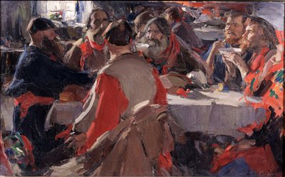 Teetrinken von Abram Efimovich Arkhipov